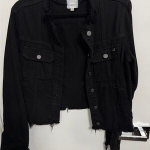 Edgy Black Denim Jacket
